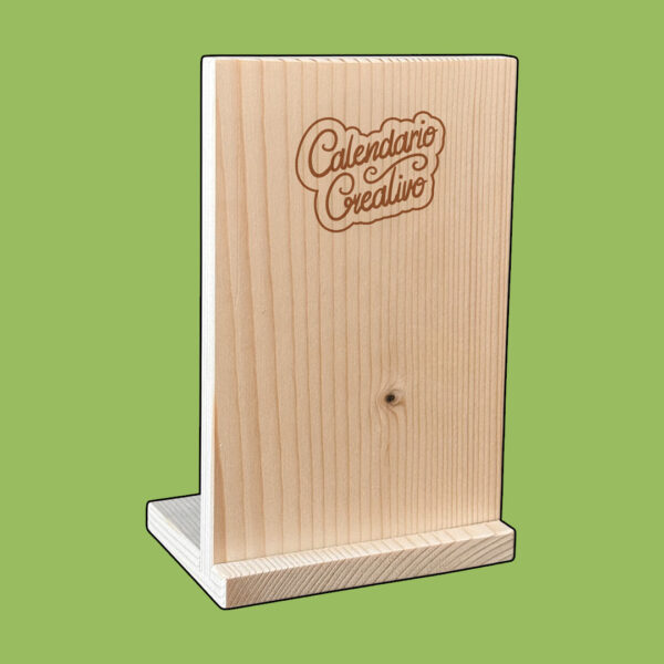 Calendario Creativo 2026 - solo base di legno