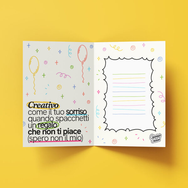 Compleanno Creativo (bianco) - immagine 3